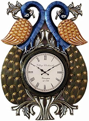 RoyalsCart Peacock Analog Wall Clock (KTWC308, 18 x 24 inches)