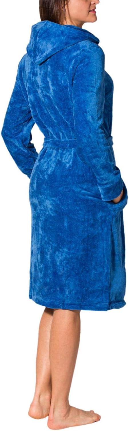 Aquarti Peignoir Femme Avec Fermeture Eclair Et Capuche Linge De Bain Salle De Bain Et Wc Eng Bouldermicrofinance Org