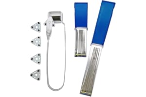 VASTOOLS Flint Torch Striker Set for Torch Lighter,with Extra Triple Flints,with 2pc Torch Tip Cleaner,for Welding Industry, 