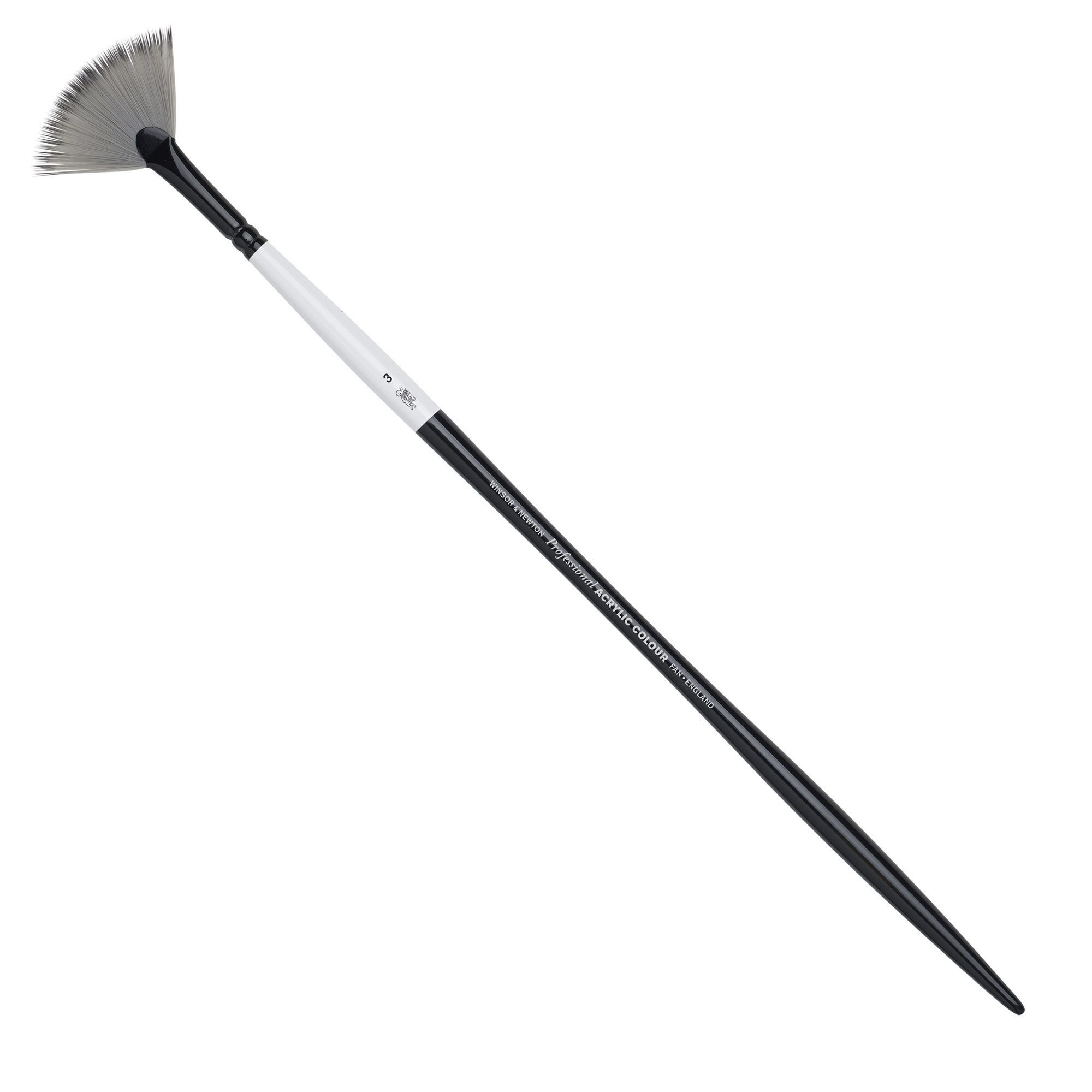 Winsor & Newton Artists' Acrylic Brush, Size 3, Fan