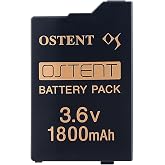 OSTENT Real 1800mAh 3.6V Lithium Ion Li-ion Polymer Rechargeable Battery Pack Replacement for Sony PSP 2000/3000 Series Console PSP-S360