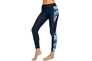 AXESEA Women's Swim Pants High Waisted Swim Leggings UPF 50+ Compression Pants Rash Guard Swim Tights Surf Leggings