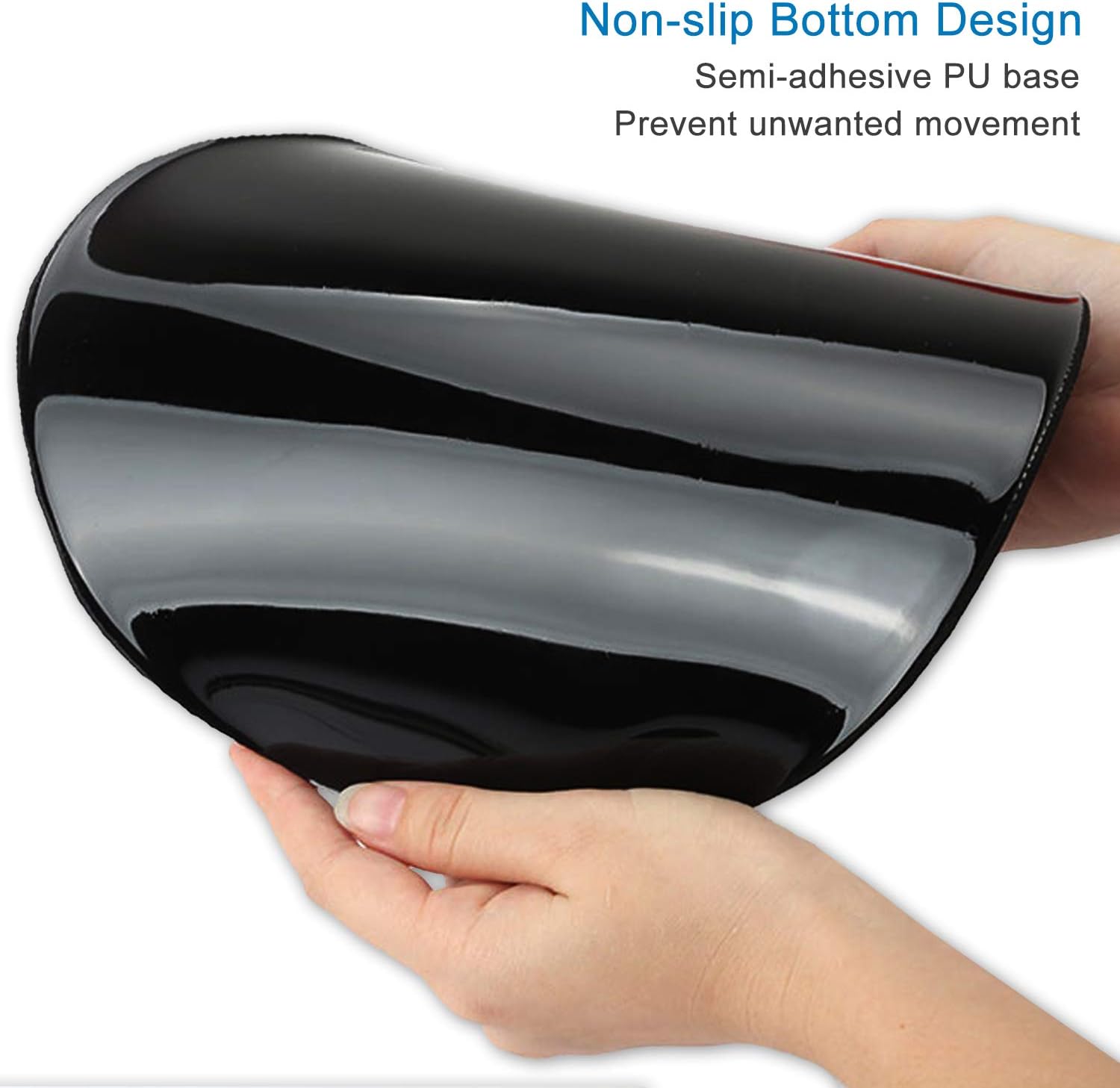 ITNRSIIET Mouse Mat with Wrist Support,Ergonomic Mouse Pad with Gel Wrist Rest,Gaming Mousepad with Lycra Cloth,Non-Slip PU Base for Computer,Laptop,Office&Home,Inspirational Quote - Image 3