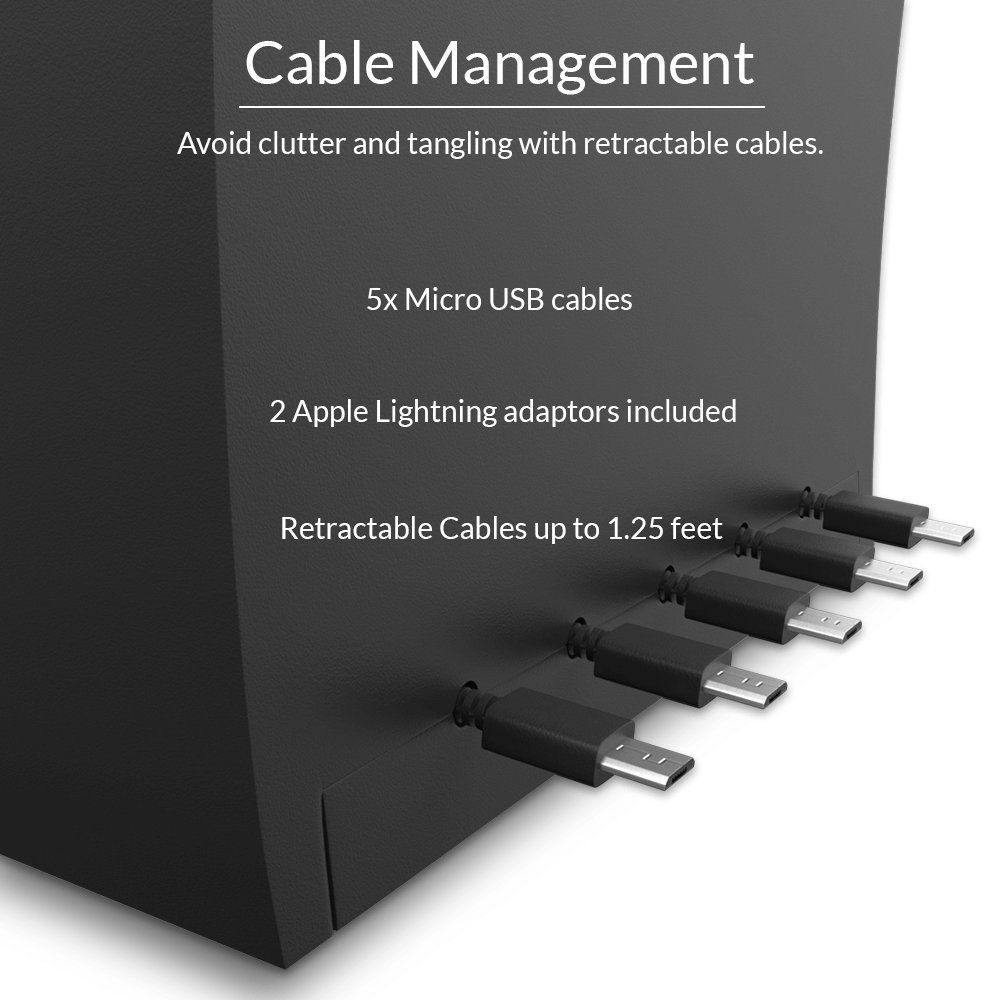 ChargeTech BatteryPowered Portable Cell Phone Charging Station Dock