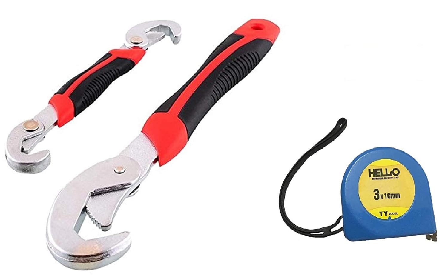 Snap n Grip Auto Adjustable Wrench Set Universal, Set of 2 Amazon.in