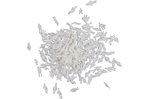 KUIOPYY Model People Figures Scale 1:200 Pack of .100pcs White Assorted Style