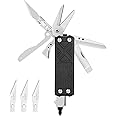 NexTool Pocket Multitool E1, EDC Keychain Multi Tool with Scissors, Replaceable Folding Cutter, Dual Head Screwdriver for Eng