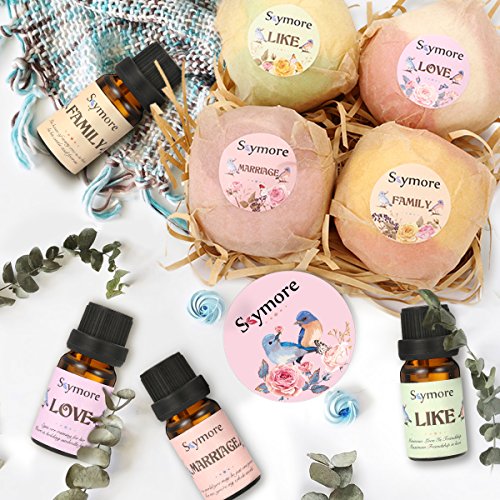 Skymore Bath Bombs,Luxury Spa Bomb,Natural Handmade Essential Oil Bath Ball, Moisturizing Dry Skin&Body Relaxation Fizzy Bath Bombs,Bath Gift Set For Women Men