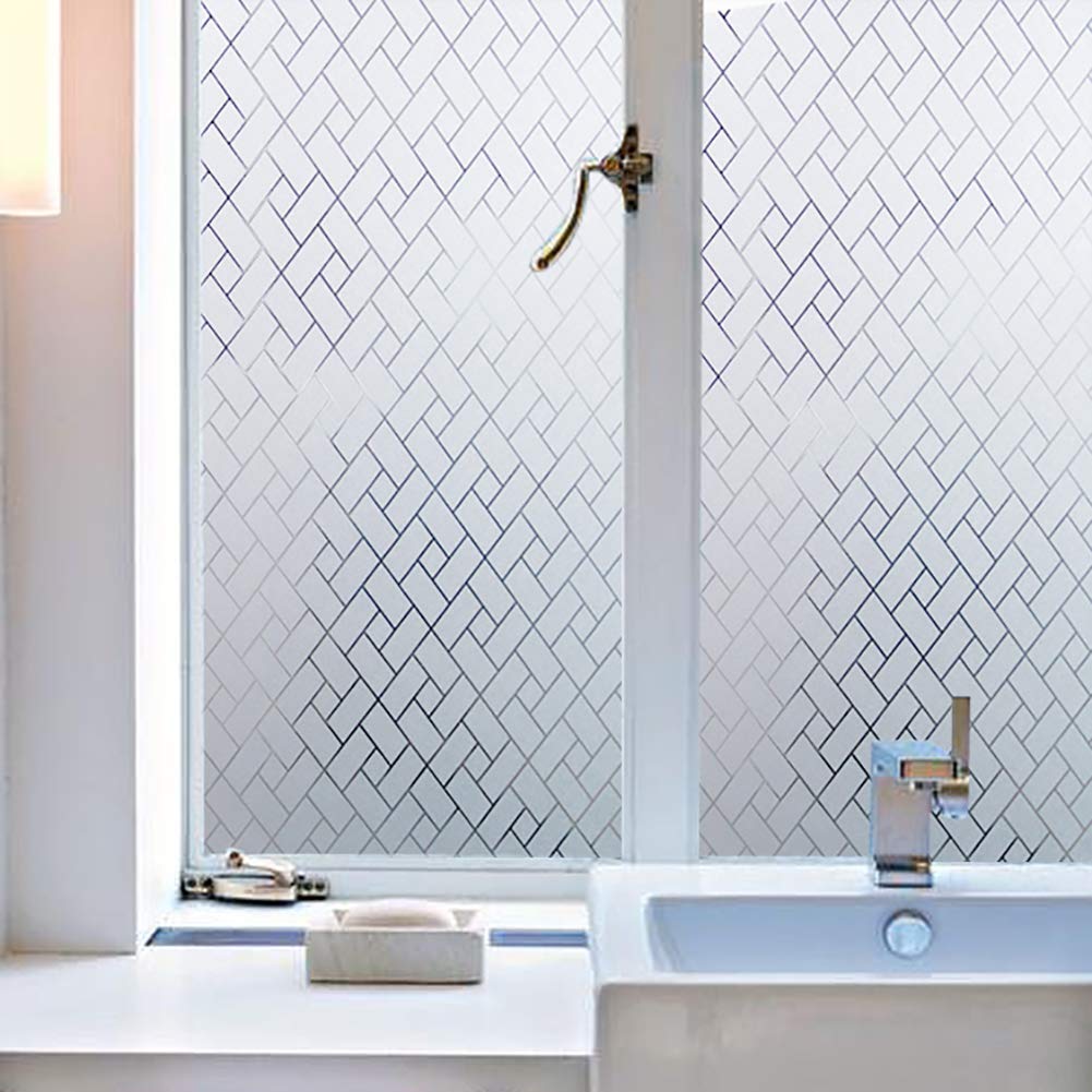 17.7 x 78.7 Inch Coavas Decorative Window Film Non Adhesive Static