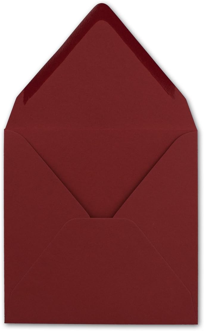 Square Envelopes Red/Dark Red, Very Strong, 250 g/m², 158 x 158 mm, Nassklebung - Image 4