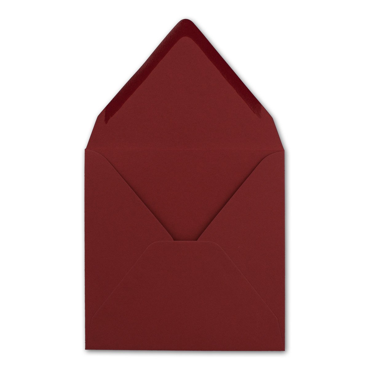 Paper24 Square Envelopes Dark Red 155X 155 mm Without Window 110 g/m² Nassklebung Post Envelopes Ideal for Your Glüxx Agent Christmas Greeting Cards Invitations (Pack of 5