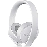 PlayStation Gold Wireless Headset White - PlayStation 4 (Renewed)