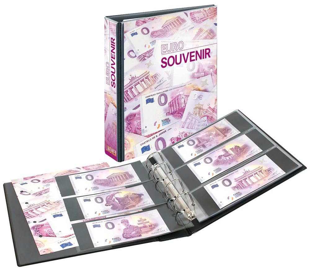 PUBLICA M Collector album for "Euro Souvenir" [Lindner 3538] with 10 double-sided "Multi collect" pages