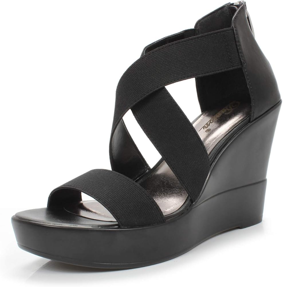 black wedges for wedding