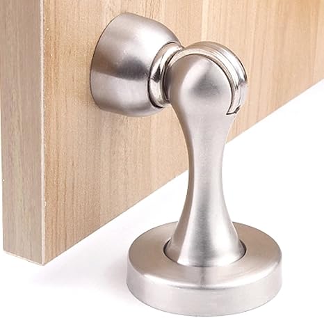 Amazon Co Jp ドアストップ強力な磁気ブラシニッケルドアの上部ドアストッパードアの取り付け衝突防止アクセサリー ホーム キッチン