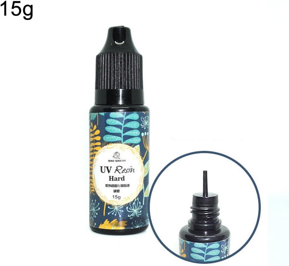 Verlike 10/15/25/60/100/200g UV Resin Hard Glue Ultraviolet Transparent LED DIY Accessory 15g