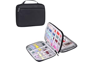 ZFZGFRCS Watch Band Storage Case Watch Band Organizer Bag Watch Band Case and Storage Holder Watch Bands Holder Carrying Case Compatible with 35 Watch Straps and Accessories (Black)