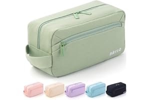 HVOMO Big Capacity Pencil Case Pen Pouch Holder Bag Large Storage Art Supply Marker Durable Stationery School Office Desk Organizer Portable for Kids Teen Student Girls Boys Adults（Green）