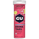 GU Energy Hydration Electrolyte Drink Tablets, Enhanced Endurance Sports Drink for Running, Cycling, Triathlon, Strawberry Lemonade, 8-Count (96 Servings)