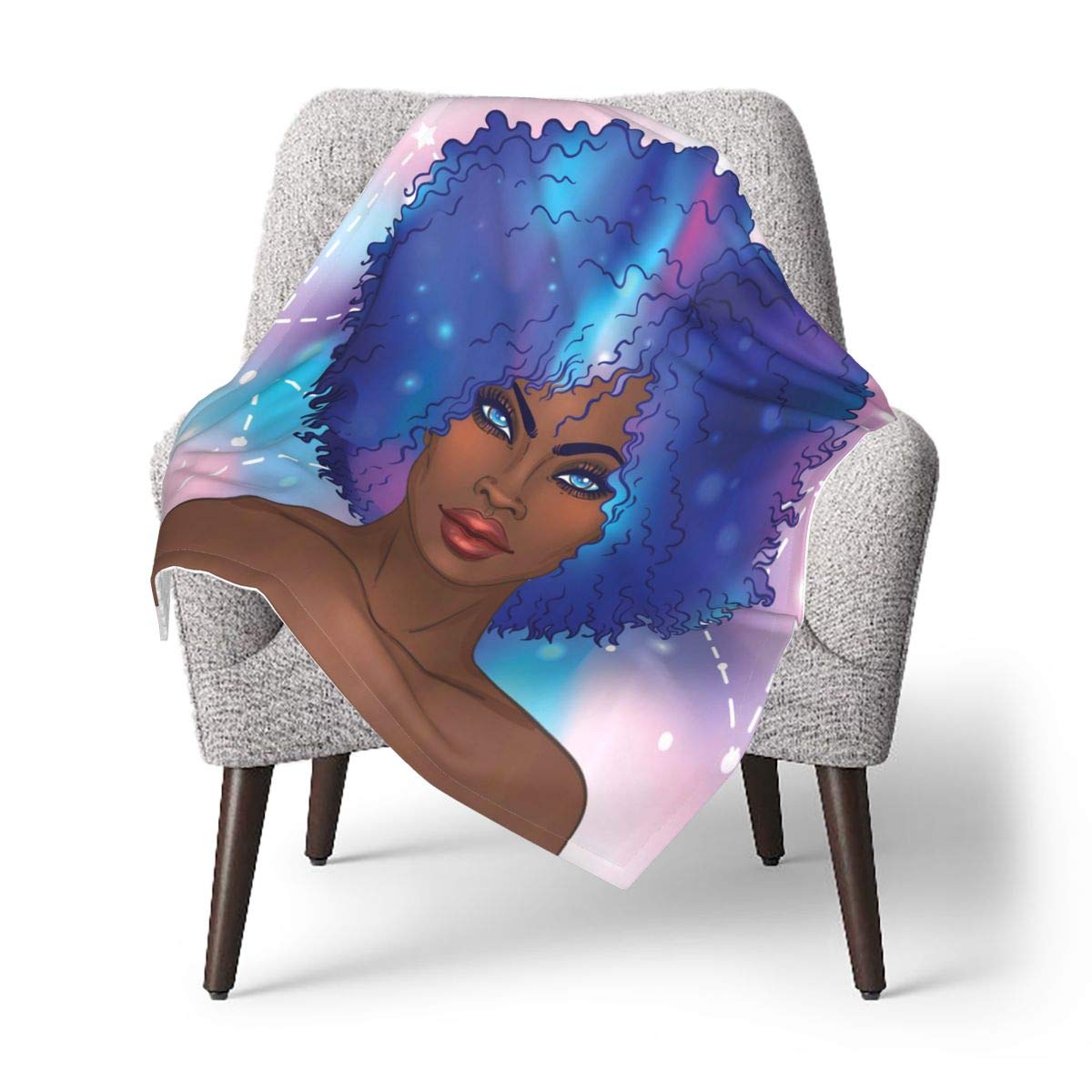 African American Pretty Girl Baby Blankets Super Soft Baby