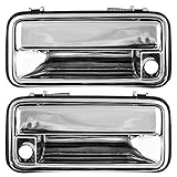 Driver and Passenger Front Outside Door Handles Chrome Specialty Replacement for Chevrolet Cadillac GMC Pickup 15708043 15708044 AutoAndArt