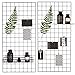 Hosaken Multifunction Grid Panel,Wall Decor/Sculptural Frames & Holders/Wall Display/Organizer, Pack of 2 Pcs, Size:15.7