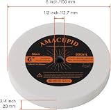 AmaCupid Bench Grinding Wheel 6" Aluminum Oxide 80 Grit for Hard Steel Tools view 2