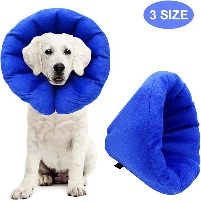 AK KYC Pet Inflatable Collar for Dogs Cone After Surgery Adjustable
