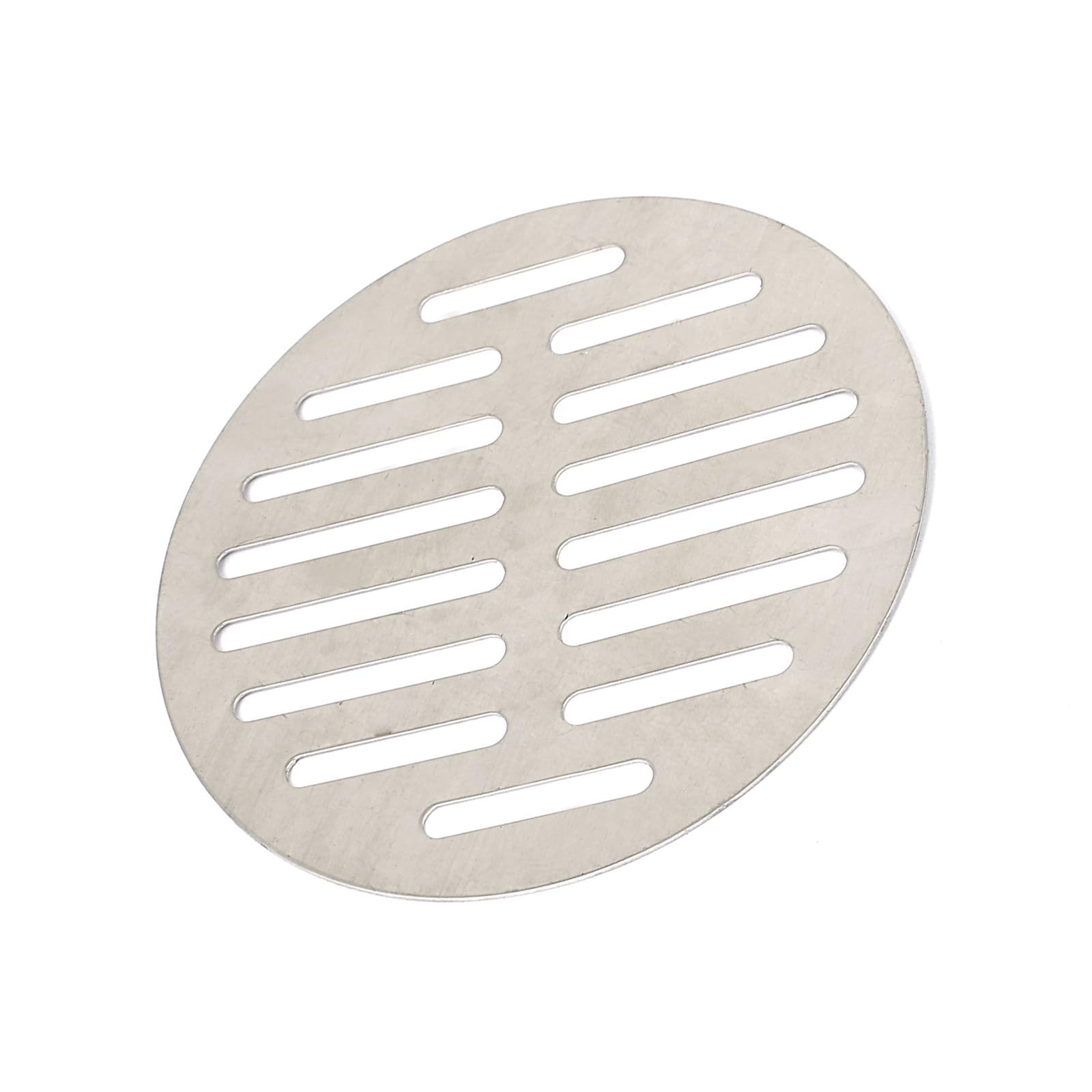 METALLIXITY Round Floor Drain Cover (5") 1Pcs, Stainless Steel Shower Drain Grate - for Furniture Repair, Bathroom Kitchen, Silver Tone