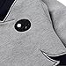 Little Boys 100% Cotton Toddler Clothes Elephant Long Sleeve Sweatshirts Tops Grey 2-3 Years Old