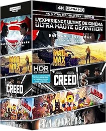 Coffret 4k Ultra Hd : Batman V Superman + Mad Max Fury Road + Creed + San Andreas + La Grande Aventure Lego - 4k Ultra Hd + Blu-Ray + Copie Digitale Ultraviolet