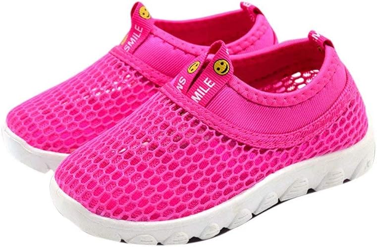 Amazon Joyto マリンシューズキッズ夏アクアシューズ子供用ウオーターシューズ男の子女の子通気軽量メッシュシューズ スニーカーシュノーケリングビーチサンダル旅行サマーシューズ水陸両用速乾レッド21 0cm Joyto サンダル