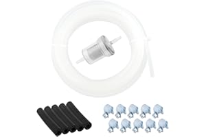 Diesel Heater Fuel Line Kit,Diesel Heater Parts Replacement OEM#89031118,11.48 Ft Fuel Line with Fuel Filter,Rubber Hoses & C