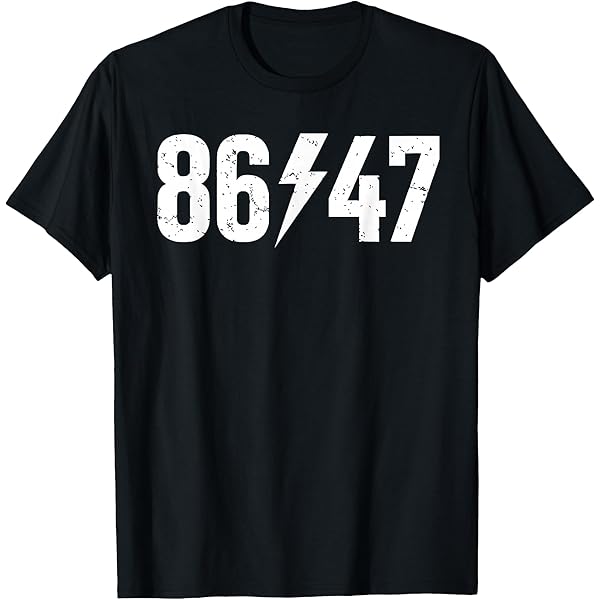 Amazon.com: 86 47 Anti-Trump Subtle Anti Trump 8647 T-Shirt