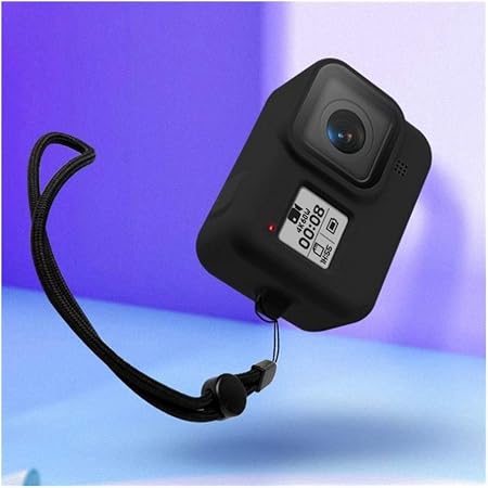 Amazon Lanshun ハンドストラップ用のgopro 8スポーツカメラスポーツアンプアクションビデオカメラアクセサリーと保護シリコンケースフレーム 多用途に便利 Colour Black Color カメラ 双眼鏡用ストラップ ホルダー 通販
