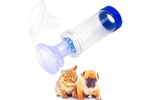 WHELPAW Cat Inhaler Spacer, Aerosol Chamber Inhaler Spacer for Cat's Breathing & Delivering Medication, Come with 2 Size Masks