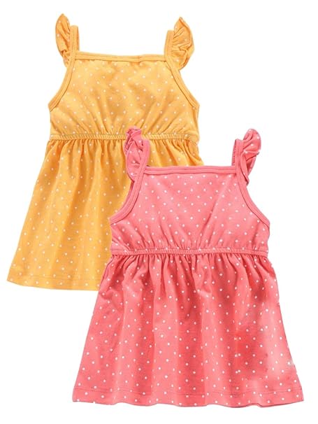 Orange colour frock for baby girl Clearance