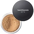 bareMinerals Original Matte Loose Mineral Foundation SPF 15, Powder Foundation Makeup, Buildable Coverage, Reduces Shine, Talc Free Foundation, Vegan