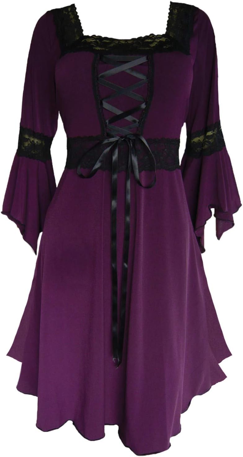 Dare to Wear Renaissance Corset Dress: Timeless Victorian Gothic Witchy Women's Gown for Everyday Halloween Cosplay Festivals
