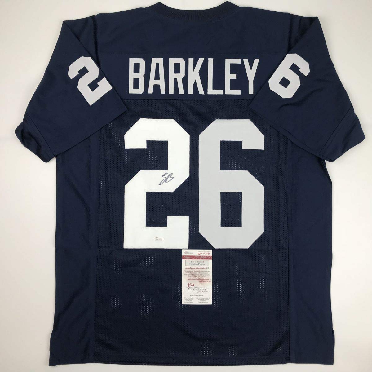 signed saquon barkley jersey