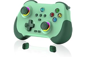 Joso Mobile Gaming Controller for iPad/iPhone/Tablet, Cloud Controller Remote Joystick for iOS/Android, Wireless Switch Controller with Macro Buttons/Hall-Rocker/Hall-Trigger - Green