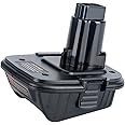 Biswaye DCA1820 Adapter 18V to 20V Compatible with Dewalt, Compatible with Dewalt 20V Lithium Battery DCB206 DCB207 to 18V XRP NiCad NiMh Battery DC9096 DW9096 DC9098 DC9099 DW9099