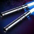 ANASABER Light Saber,Dueling Light Saber 2 Pack, 12Color RGB Lightsabers with Metal Hilt,Replaceable Blade FX Light Sabers for Adults,Kids, Birthday,, Black S8