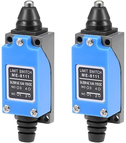 リーメント uxcell ME-8112 Roller Plunger Momentary Limit Switch 1NC+1NO 2Pcs