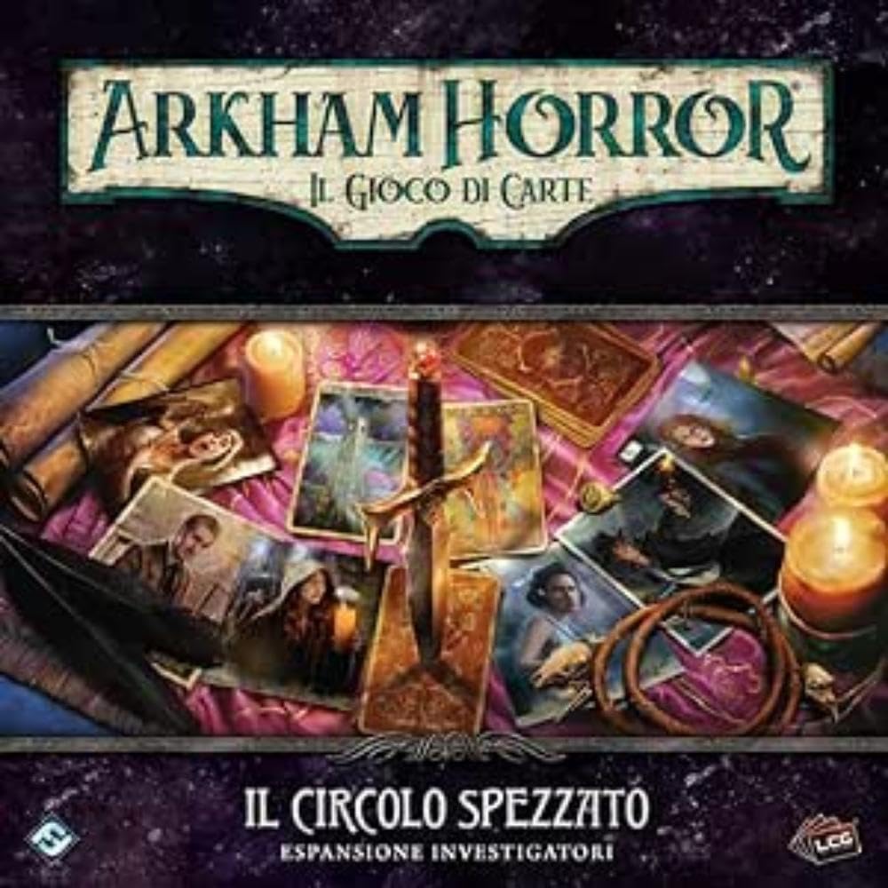 Asmodee - Arkham Horror The Card Game: The Broken Circle - Investigators Expansion, Italian Edition