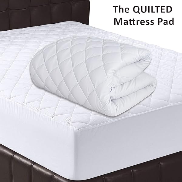 ZOYER QUEEN MATTRESS COVER, QUILTED WATERPROOF MATTRESS PROTECTOR QUEEN SIZE, HEXAGONAL DESIGN MATTRESS PAD STRETCHES UP TO 16 INCHES DEEP POCKET, BREATHABLE, EXTRA SOFT MATTRESS TOPPER (WHITE)