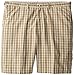 Haggar Men's Big-Tall Cool 18 Expandable Waist Plaid Windowpane Short, Khaki, 44