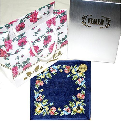 Amazon フェイラー Feiler フェイラー ハンカチ フェイラーハンカチ フェイラーギフトbox包装でお届け ニュービオラ ハンカチ ネイビー 25cm ハンカチ バンダナ 通販