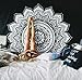 RawyalCrafts Ombre Mandala Tapestry - Black and White Indian/Hindu Wall Hanging - 100% Cotton - Bohemian Wall Decor