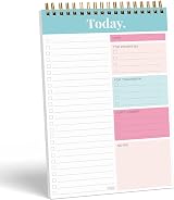 Sweetzer & Orange S&O Daily Planner Notepad Teal 52 Page Undated Coiled